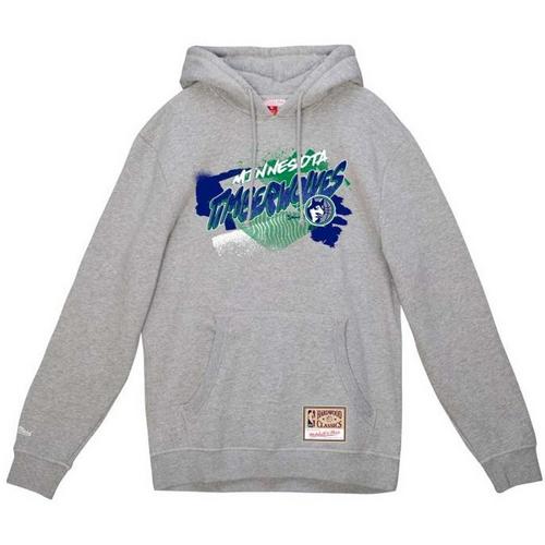 Mitchell and Ness Minnesota Timberwolves Sidewalk Spraypaint Hoodie - Primary Image