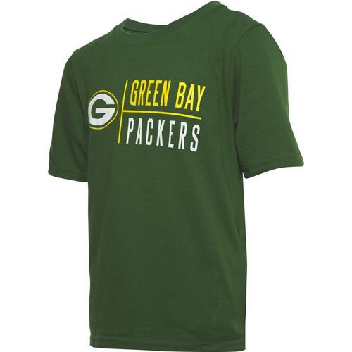 Genuine Stuff Kids' Green Bay Packers Yardline T-Shirt - Primary Image