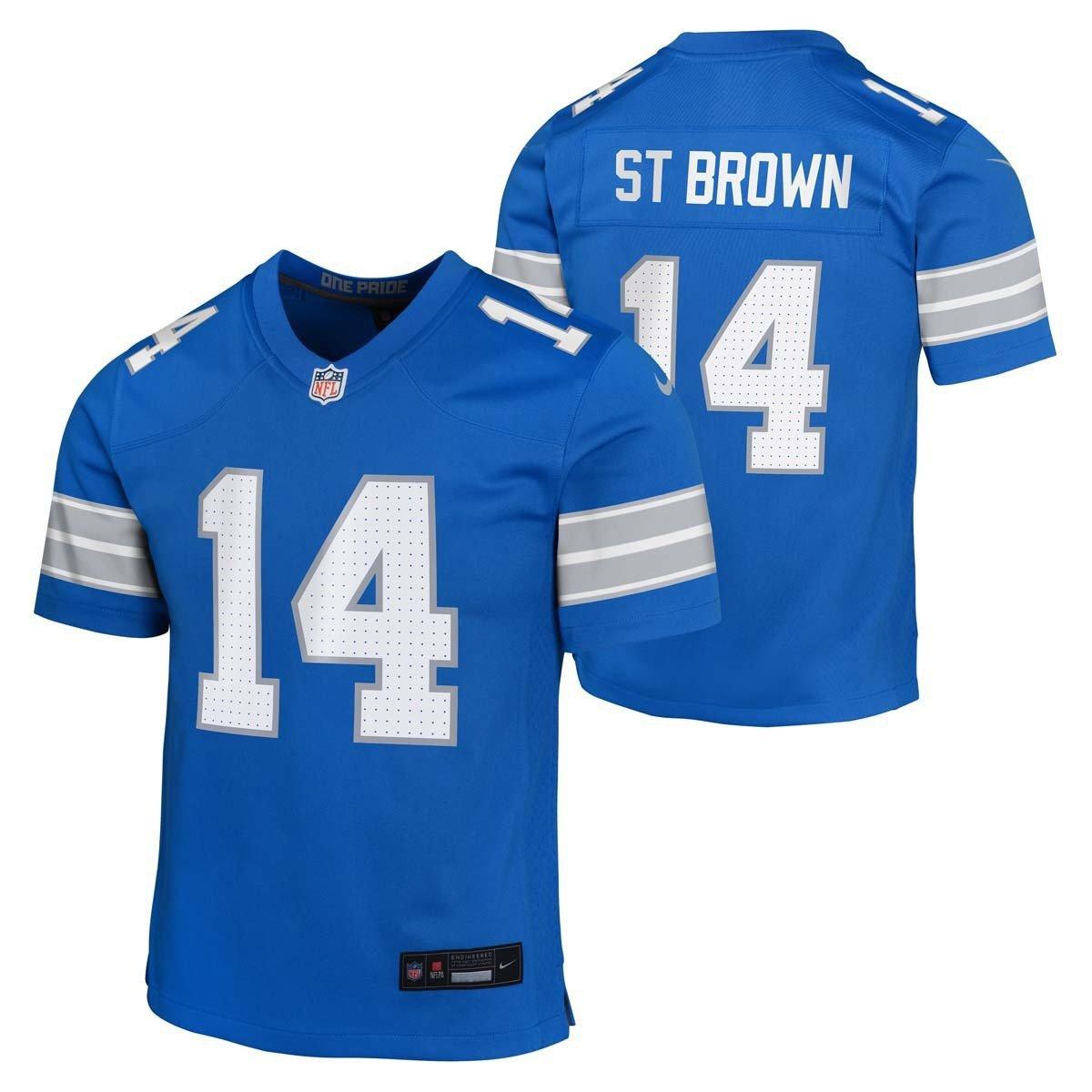 Nike Kids' Detroit Lions Amon-Ra St. Brown #14 Game Jersey