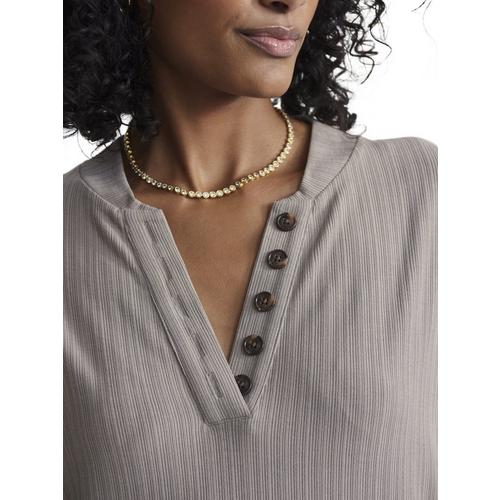 Women's Varley Lottie Placket Long Sleeve V-Neck Shirt - Primary Image