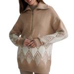 Women's Varley Betty Jacquard 1/4 Zip Sweater - Thumbnail 1 of 6