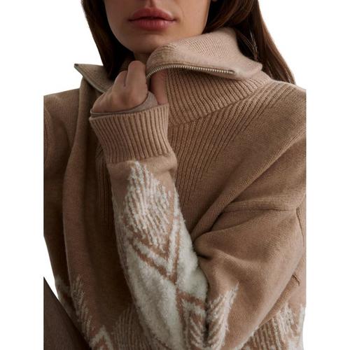 Women's Varley Betty Jacquard 1/4 Zip Sweater - Primary Image