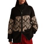 Women's Varley Linnea Fairisle Knit Full Zip Sweater - Thumbnail 1 of 5