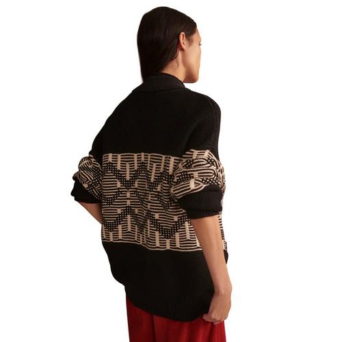 Women's Varley Linnea Fairisle Knit Full Zip Sweater - Primary Image