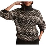 Women's Varley Ida Relaxed Fairisle Turtleneck Pullover Sweater - Thumbnail 1 of 4