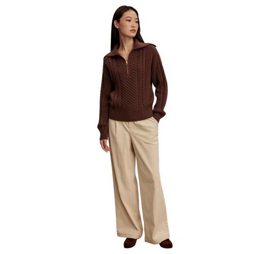 Women's Varley Camello 2.0 Cable Knit 1/2 Zip Pullover - Primary Image