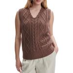 Women's Varley Kay Cable Knit Sleeveless V-Neck Sweater Vest - Thumbnail 1 of 6