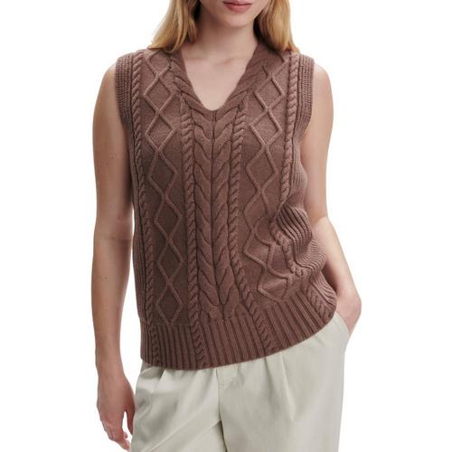Women's Varley Kay Cable Knit Sleeveless V-Neck Sweater Vest - Primary Image