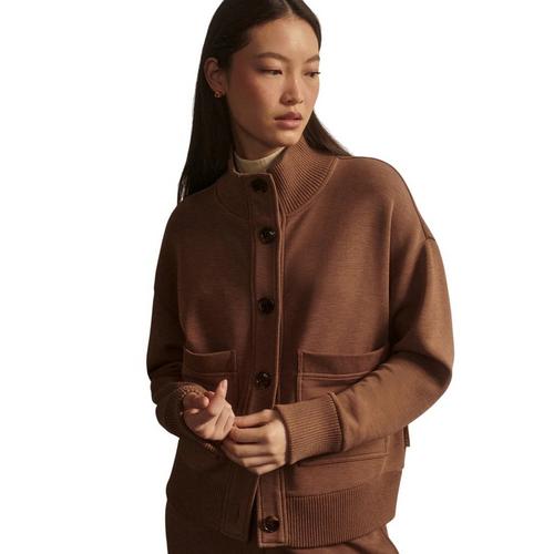 Women's Varley Sabrina Button-Through Mock Neck Cardigan - Primary Image