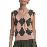 Women's Varley Avika Argyle Sleeveless V-Neck Sweater Vest - Thumbnail 1 of 3