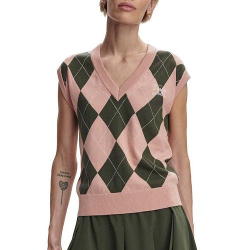 Women's Varley Avika Argyle Sleeveless V-Neck Sweater Vest - Primary Image