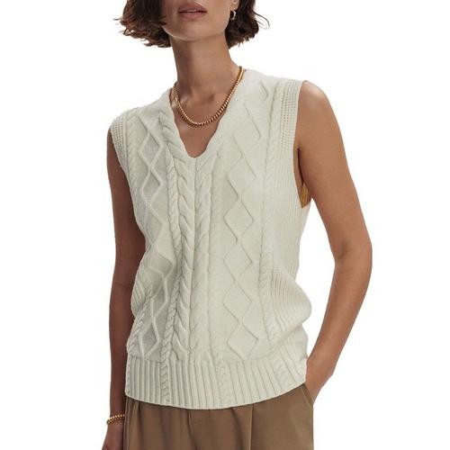 Women's Varley Kay Cable Knit Sleeveless V-Neck Sweater Vest - Primary Image