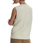 Women's Varley Kay Cable Knit Sleeveless V-Neck Sweater Vest - Thumbnail 2 of 3