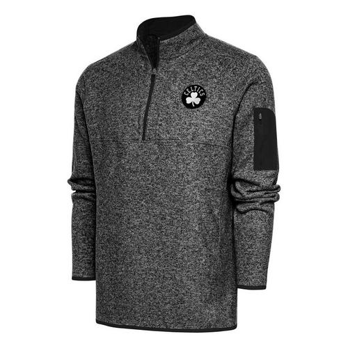 Antigua Boston Celtics Brushed Metallic Fortune Tall Long Sleeve 1/4 Zip - Primary Image