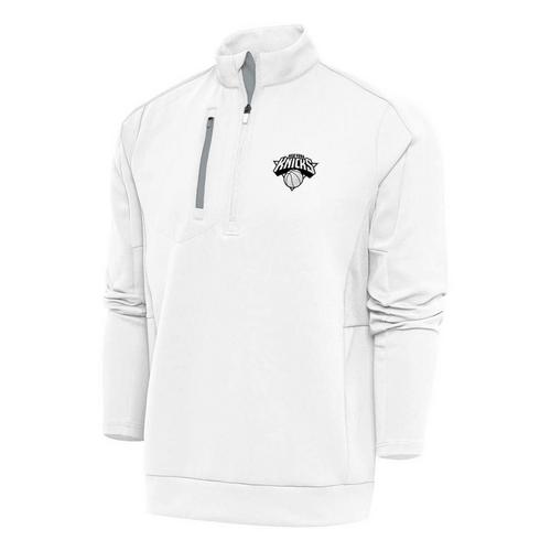 Antigua New York Knicks Brushed Metallic Generation Long Sleeve 1/4 Zip - Primary Image