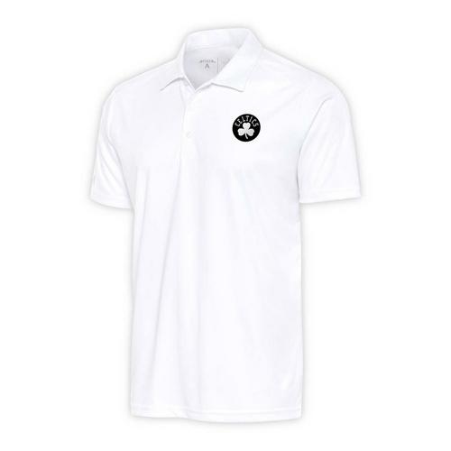 Antigua Boston Celtics Brushed Metallic Tribute Tall Polo - Primary Image