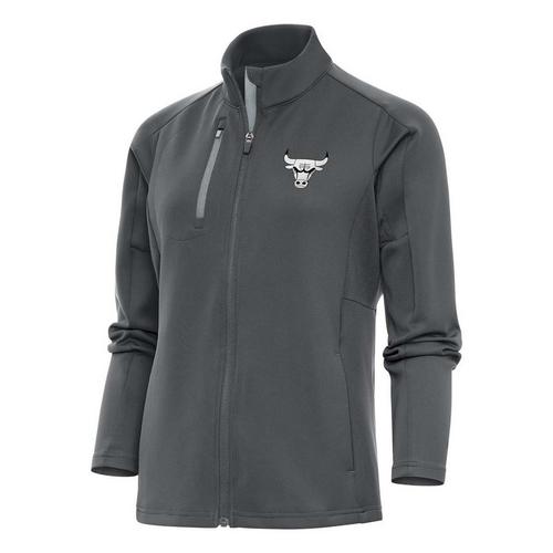 Antigua Women's Chicago Bulls Brushed Metallic Generation Full Zip Jacket - Primary Image