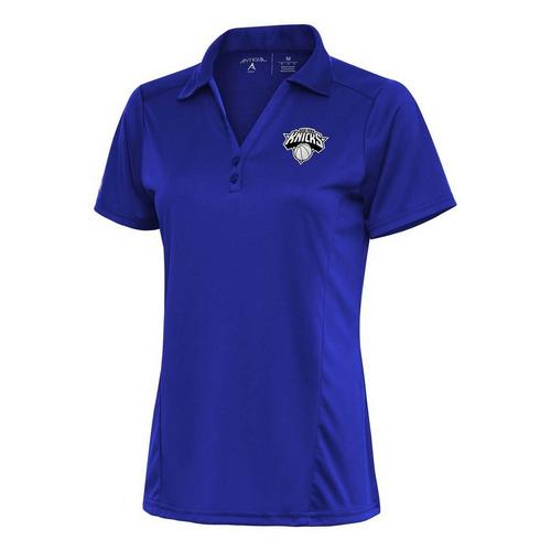 Antigua Women's New York Knicks Brushed Metallic Tribute Polo - Primary Image