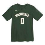 Genuine Stuff Kids' Milwaukee Bucks Damian Lillard #0 Icon T-Shirt - Thumbnail 4 of 4