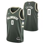 Nike Kids' Milwaukee Bucks Damian Lillard #0 Icon Jersey - Thumbnail 1 of 3