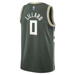 Nike Kids' Milwaukee Bucks Damian Lillard #0 Icon Jersey - Thumbnail 2 of 3