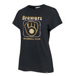 47 Brand Women's Milwaukee Brewers In Stereo T-Shirt - Thumbnail 1 of 2