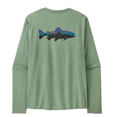 Men's Patagonia Cap Cool Daily Graphic Waters Long Sleeve T-Shirt - Primary Image