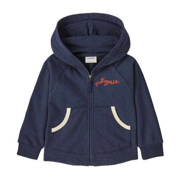 Patagonia Hooded Full Zip Baby 12 mo. New Navy