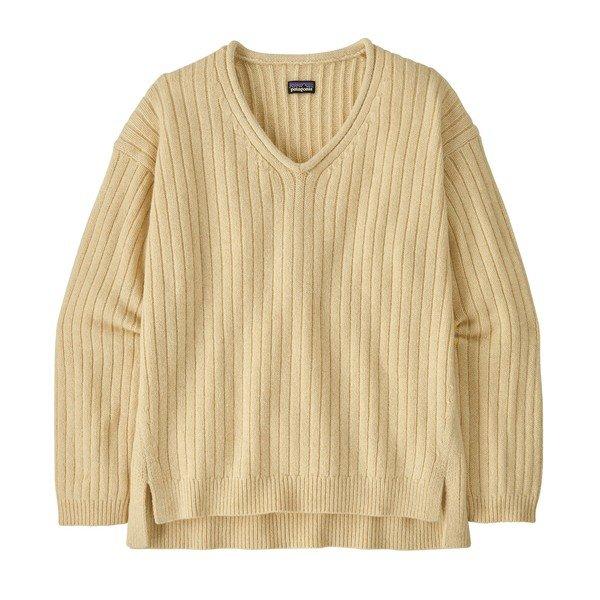 Women's Patagonia Pullover Sweater Recycled Wool-Blend XLarge Dark Natural