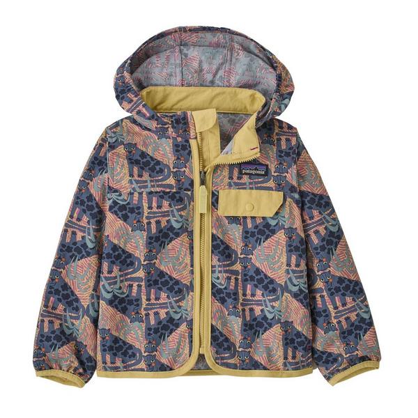 Patagonia Baggies Rain Jacket Baby 6/12 mo. Jaggy: Faded Magenta