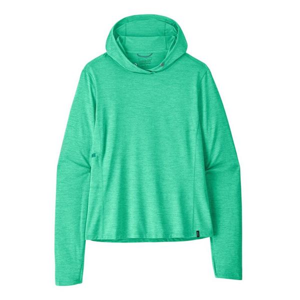 Women's Patagonia Capilene Cool Sun Long Sleeve T-Shirt Medium Aqua Stone - Early Teal X-Dye