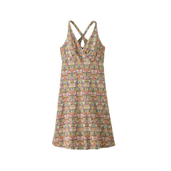 Women's Patagonia Amber Dawn Dress XLarge Butterfly Geo: Weathered Stone