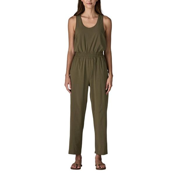 Women's Patagonia Terrebonne Traveler Jumpsuit XLarge Basin Green