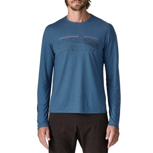 Men's Patagonia Cap Cool Trail Stratapeaks Long Sleeve T-Shirt - Primary Image