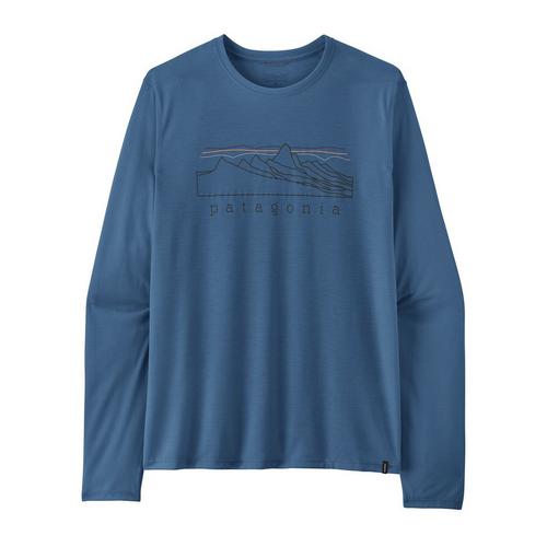 Men's Patagonia Cap Cool Trail Stratapeaks Long Sleeve T-Shirt - Primary Image
