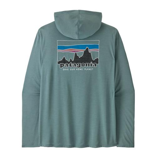 Men's Patagonia Cap Cool Daily '73 Skyline Long Sleeve Hooded T-Shirt - Primary Image
