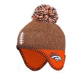 Genuine Stuff Kids' Denver Broncos Football Head Knit Beanie - Thumbnail 1 of 3