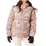 Women's Roxy Alofted Quilted Print Hooded Puffer Jacket - Thumbnail 1 of 8