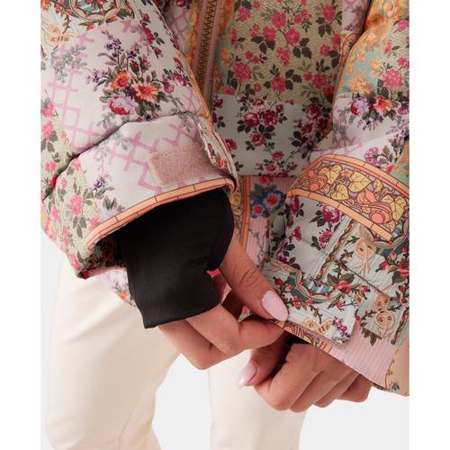 Women's Roxy Alofted Quilted Print Hooded Puffer Jacket - Primary Image