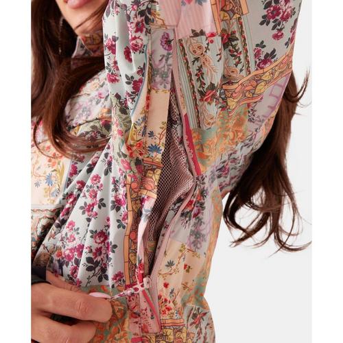 Women's Roxy Alofted Quilted Print Hooded Puffer Jacket - Primary Image