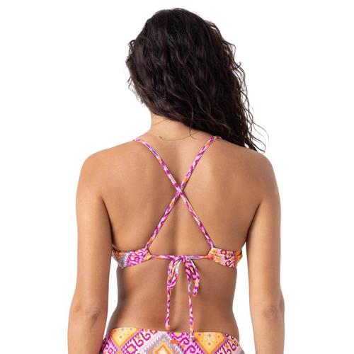 Women's Roxy La Palma Athletic Triangle Swim Bikini Top - Primary Image