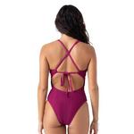 Women's Roxy Crochet Plunge One Piece Swimsuit - Thumbnail 2 of 3