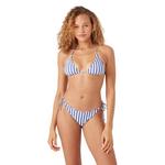 Women's Roxy Stripe Out Reversible Tiki Triangle Swim Bikini Top - Thumbnail 3 of 4