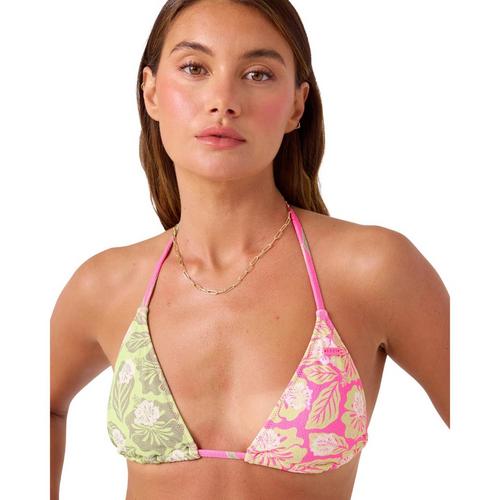 Women's Roxy Stay Wild Tiki Triangle Swim Bikini Top - Primary Image