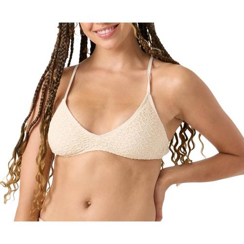 Women's Roxy Crochet Athletic Triangle Swim Bikini Top - Primary Image