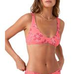 Women's Roxy Garden Twirl Scoop Bralette Swim Bikini Top - Thumbnail 1 of 3