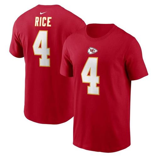 Nike Kansas City Chiefs Rashee Rice #4 Name & Number T-Shirt - Primary Image