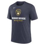 Nike Milwaukee Brewers Tri Logo T-Shirt - Thumbnail 1 of 2
