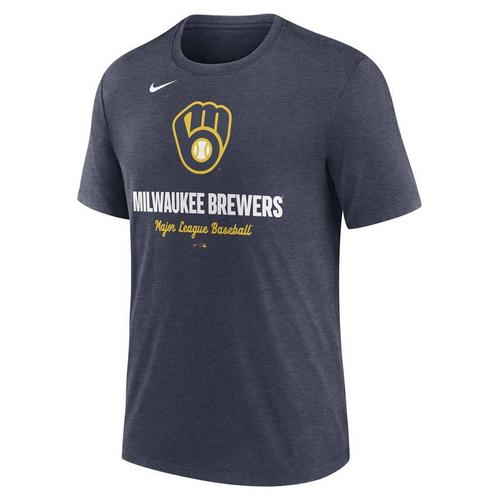 Nike Milwaukee Brewers Tri Logo T-Shirt - Primary Image