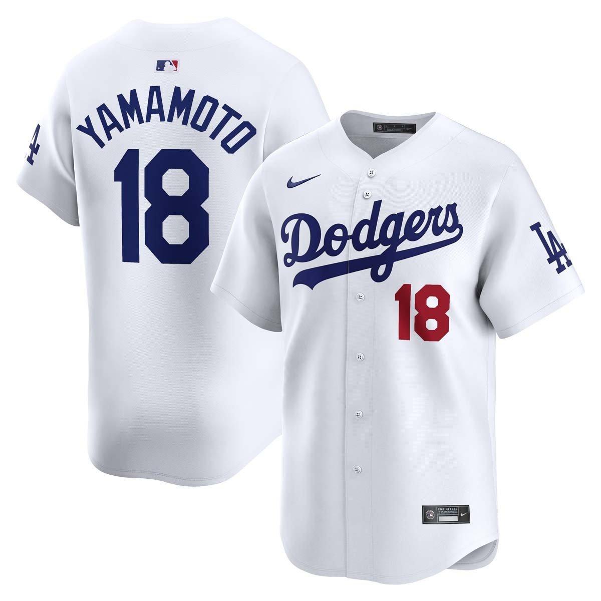 Nike Los Angeles Dodgers Yoshinobu Yamamoto #18 Limited Jersey